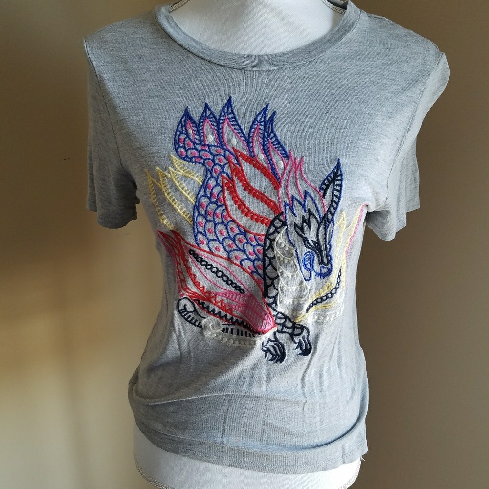 H&M embroidered tee